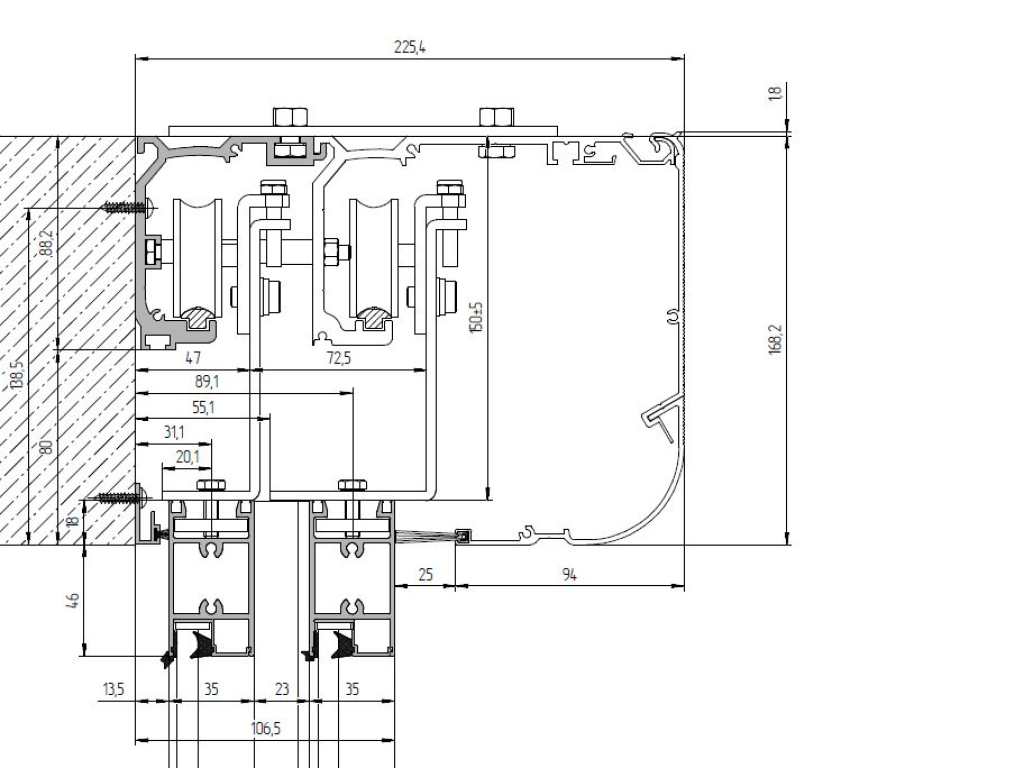 Ochilishda teleskopik eshik ramkasini o'rnatish